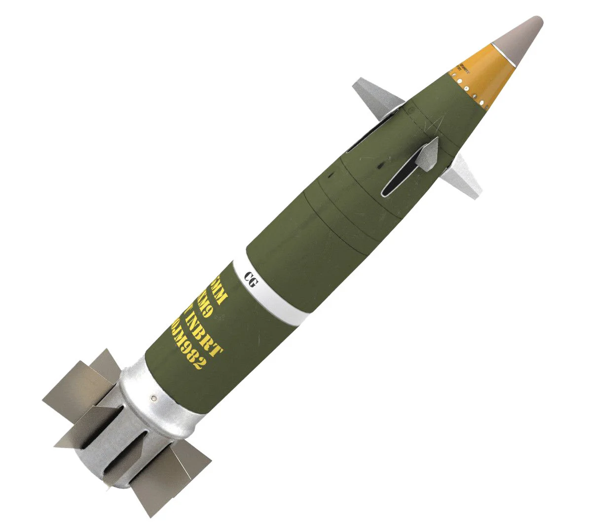 Precision-guided 155mm artillery rounds