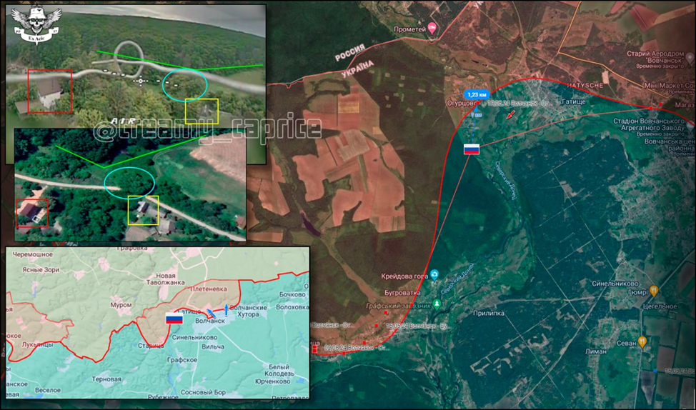 Волчанск на карте военных действий