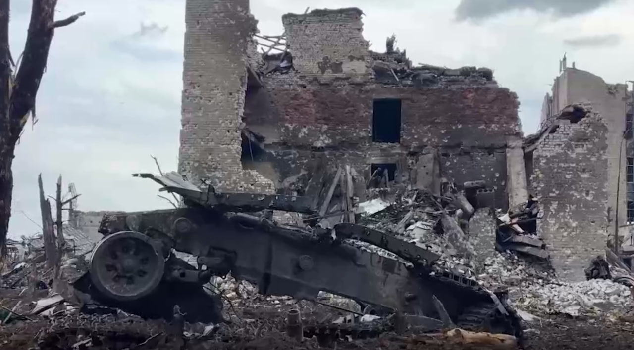 Уничтоженный Т-72 ВСУ, Артёмовск